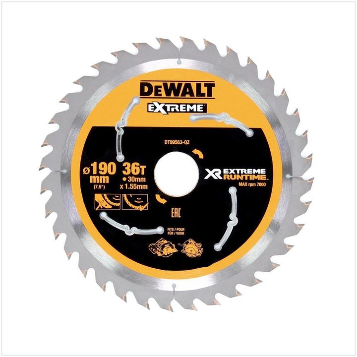 Actual product image DeWalt Circular saw blade hand circular saw 190/30mm 36WZ/FZ