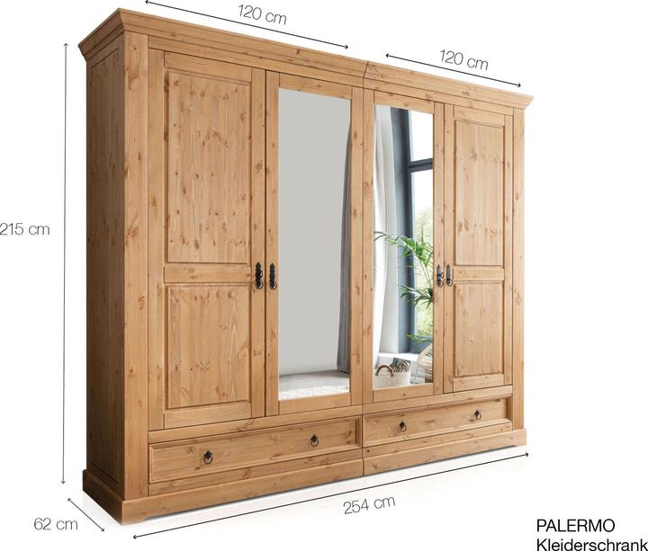 Immagine prodotto Möbel-Eins Palermo (254 x 62 x 215 cm)