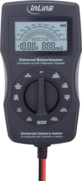 InLine Multifunction battery tester