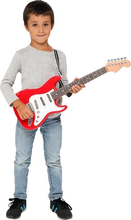 Actual product image Bontempi Electric Guitar Red with Guitar Strap