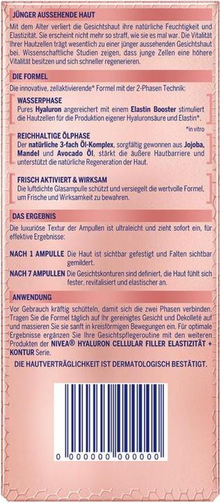 Image du produit NIVEA Ampoules bi-phase hyaluron cellular filler (8.40 ml)