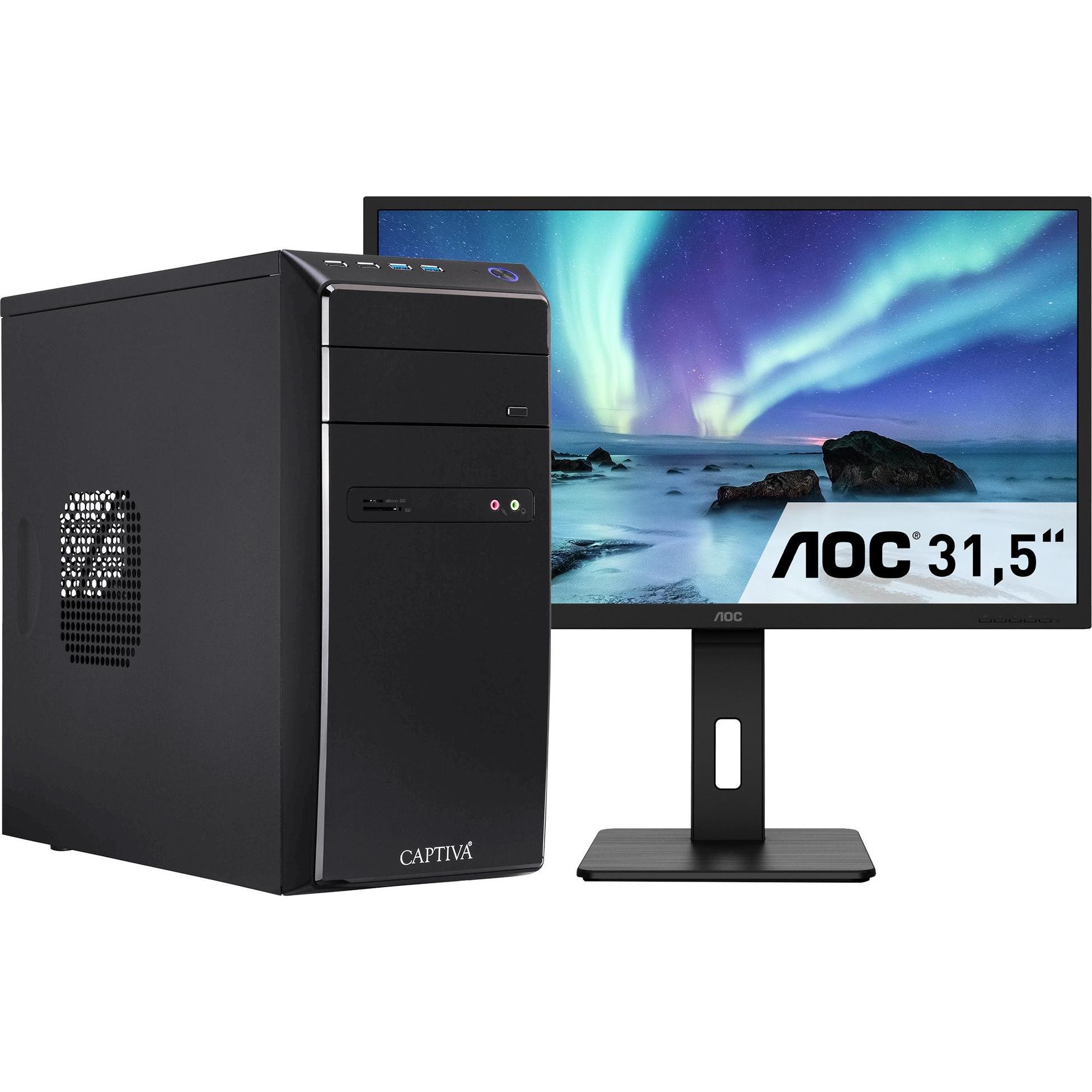 Thumbnail - Captiva Power Starter R83-026 TFT Bundle Ryzen 5 Radeon Graphics (AMD Ryzen 5 8500G, 16 GB, 1000 GB), PC, Schwarz