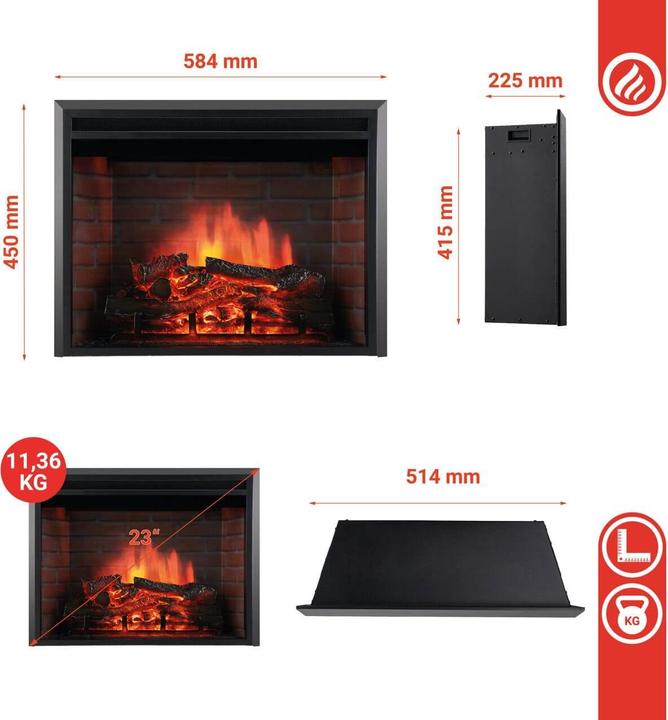 Image du produit Kaminio Insert/foyer encastrable Luca