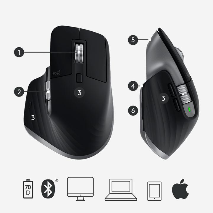 Produktbild Logitech MX Master Mac Edition (Kabellos)