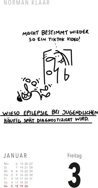 Produktbild Fiese Bilder Cartoons für jeden Tag 2025: Tageskalender
