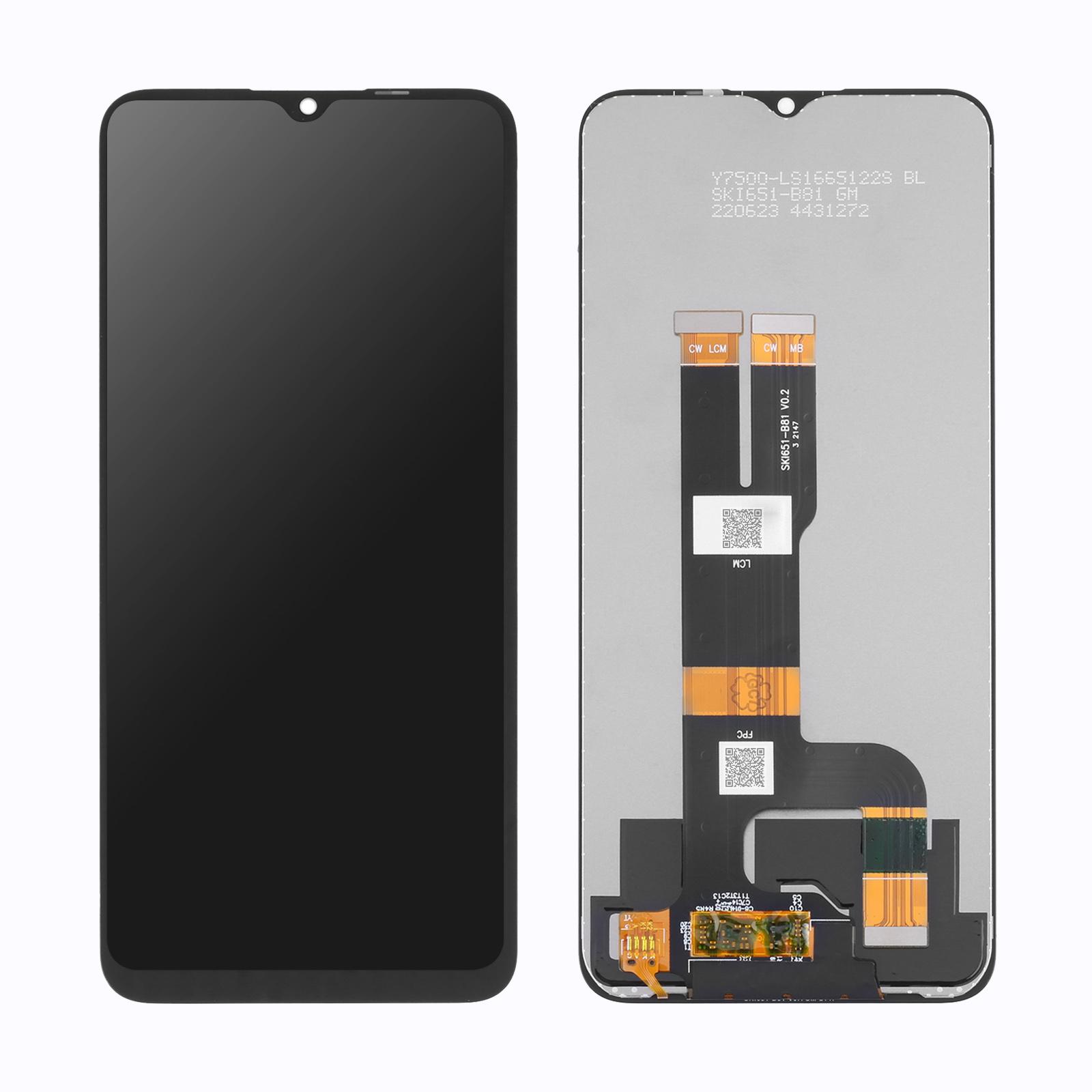 Clappio Ersatzdisplay (Realme C31), Mobilgerät Ersatzteile, Schwarz