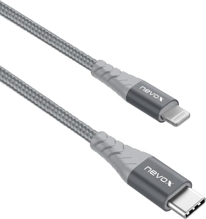 Produktbild Nevox 1M Lightning zu Type C USB Datenkabel MFi Nylon geflochten (1 m)