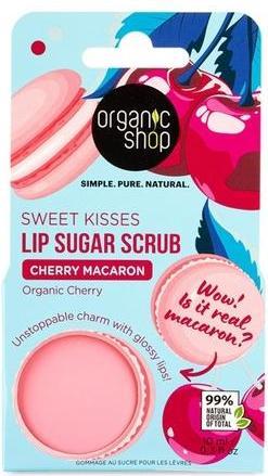 Organic Shop Zuckerpeeling für Lippen mit Kirschgeschmack (Lip Scrub, 10 ml)