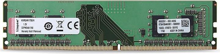 Actual product image Kingston ValueRAM (1 x 4GB, 2400 MHz, DDR4-RAM, DIMM)