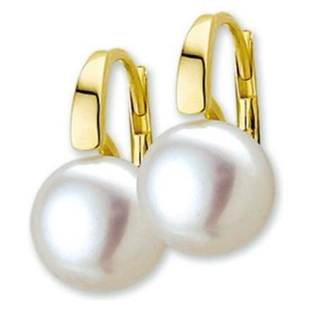 Marie, Oorbellen, Celeste Oorhangers Parel Brisur Haak - 8.5 - Goud