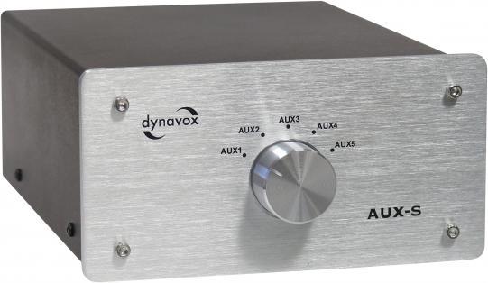 Actual product image Dynavox AUX-S RCA Audio Switch Black