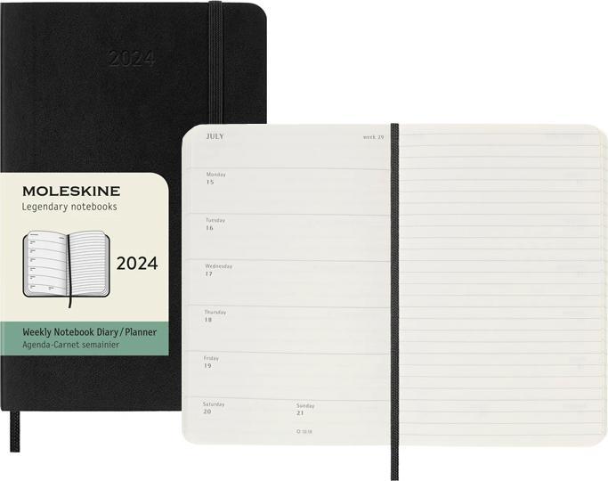 Image du produit Moleskine Weekly (9 x 14 cm, Anglais)