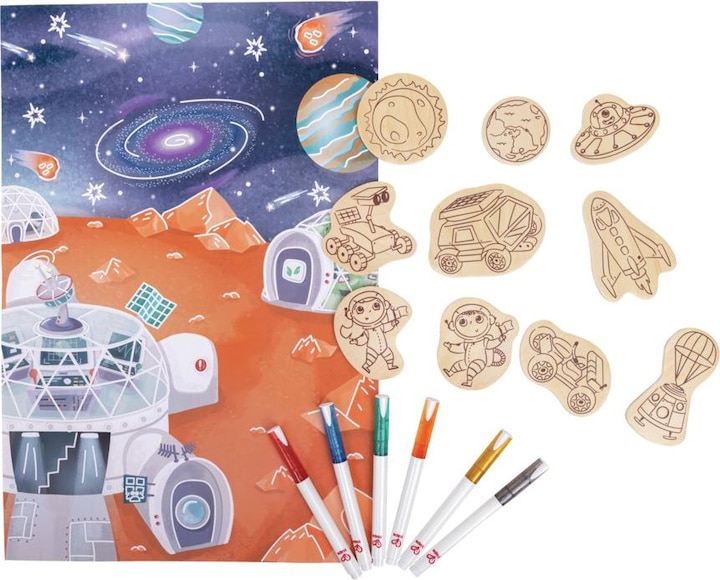 Image du produit Hape Kit de dessin et de jeu "La vie sur Mars