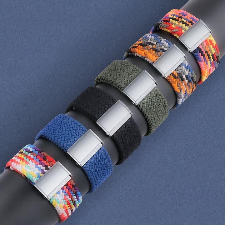 Productafbeelding Hurtel Stoffen bandje voor Watch Ultra / 9 / 8 / 7 / 6 / SE / 5 / 4 / 3 / 2 (49mm / 45mm / 44mm / 42mm) B (Gevlochten stof)