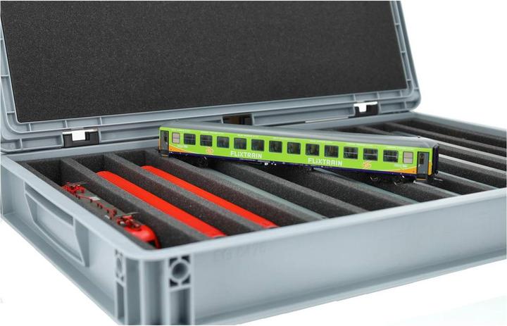 Actual product image Feldherr EB24SET - Euro container for model railways, locomotives and vehicles - 11 bars for H0 gauge - (40 cm, 1x)