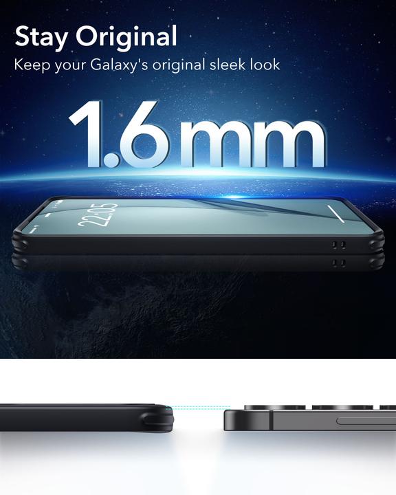 Actual product image ESR - Classic Hybrid HaloLock - Samsung Galaxy S25 Plus - Frosted Black (Samsung Galaxy S25)