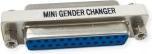 Produktbild Value Mini Gender Changer, DB25 BU/BU (Mini DIN)
