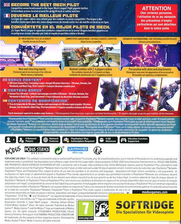 Actual product image Modus Games Override 2 Super Mech League: Ultraman Deluxe Edt. (PS5, EN)