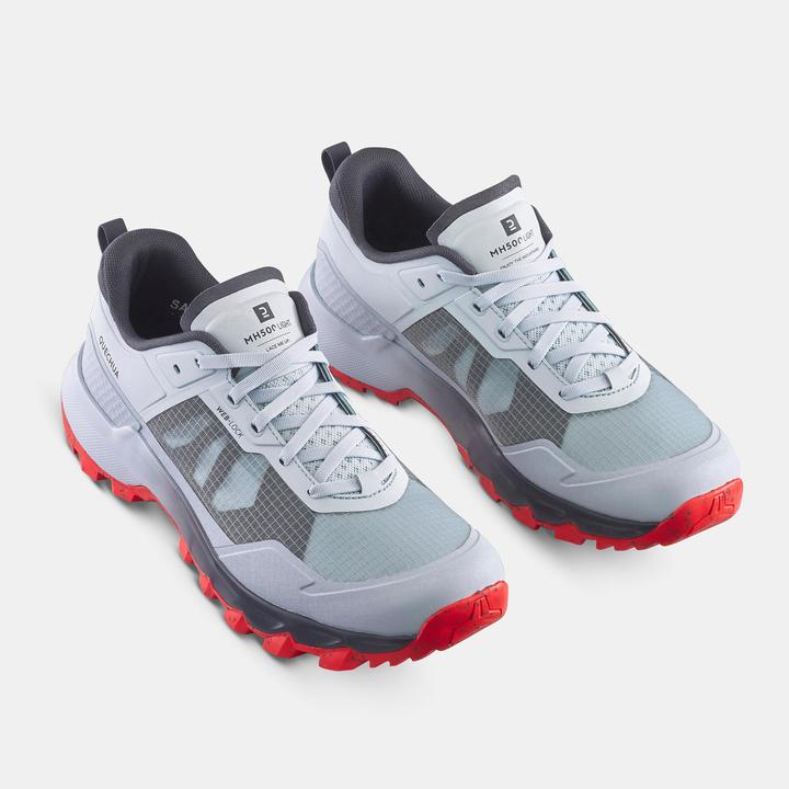 Immagine prodotto Quechua Scarponi da trekking da uomo per escursioni in montagna - MH500 Light grigio chiaro (41)