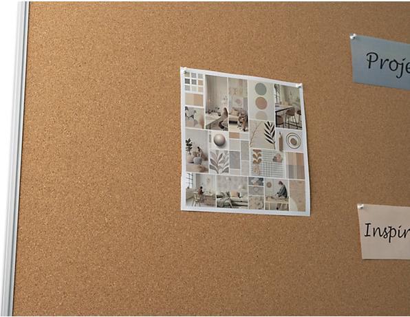 Image du produit eurokraft basic Tableau à épingler (Tableau d'affichage, 120 x 90 cm)
