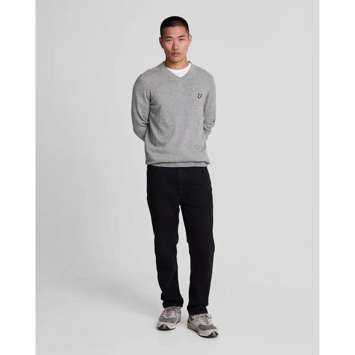 Produktbild Lyle and Scott Merino-Woll-V-Ausschnittpulli (L)