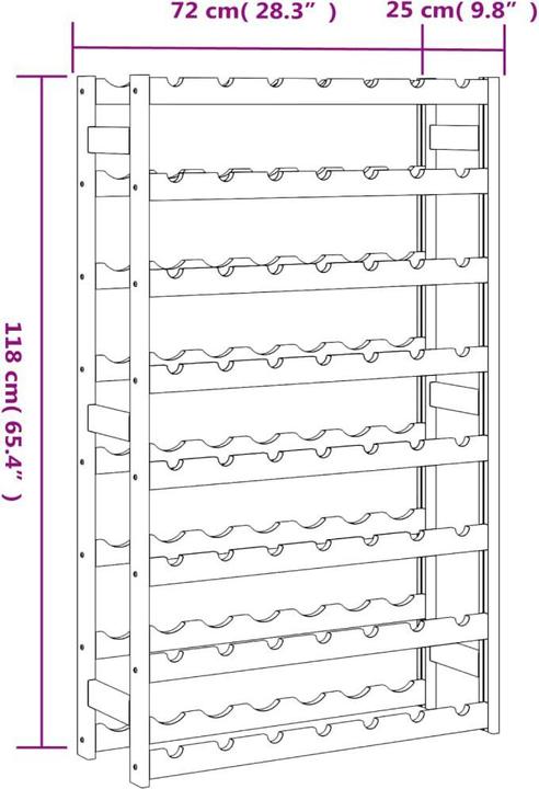 Actual product image vidaXL Baila (72 x 25 x 118 cm, 56 Fl.)