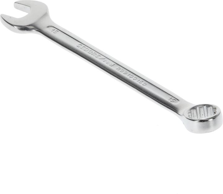 Actual product image Gedore Red red Combination spanner, SW 15 mm, matt satin finish, chrome vanadium steel, silver (15 mm)