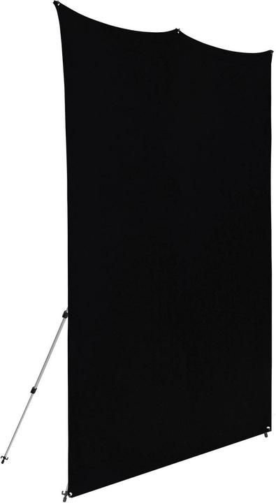 Actual product image Westcott X-Drop Pro - Rich Black (8' x 8') Wrinkle-Resistant Backdrop, 2.4x2.4m (244 cm, 244 cm)