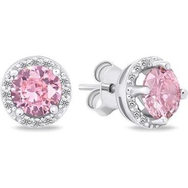 Brilio, Ohrringe, Silver - Sparkling silver earrings with zircons EA601WP