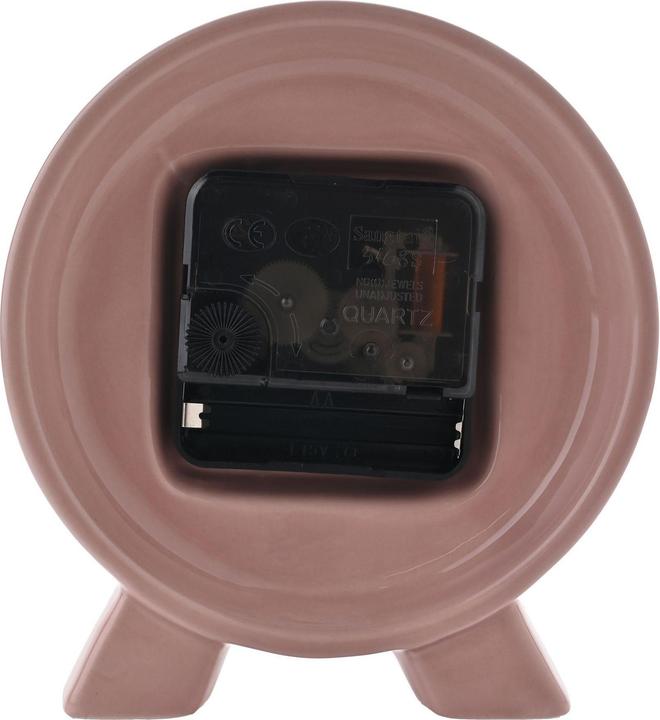 Actual product image Interval Ceramic Mantle Clock - Pink Clay