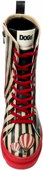Actual product image Dogo Vegan Leather Multicolor Zip Long Boots (39)