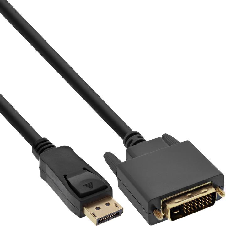 Produktbild InLine DisplayPort zu DVI Konverter Kabel schwarz 1.5m (1.50 m, DisplayPort)