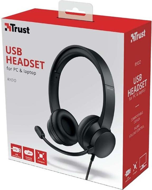 Productafbeelding Trust Koptelefoon Rydo voor PC en notebook (Bedraad, USB-A)