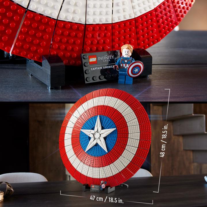 Produktbild LEGO Captain Americas Schild (76262, LEGO Marvel)