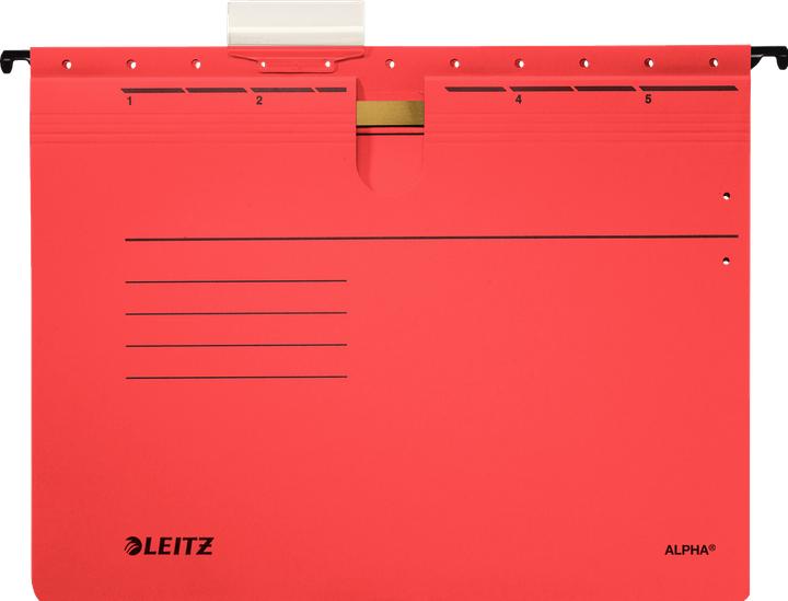 Actual product image Leitz ALPHA hanging file, A4, commercial stapling, red (A4, 1x)
