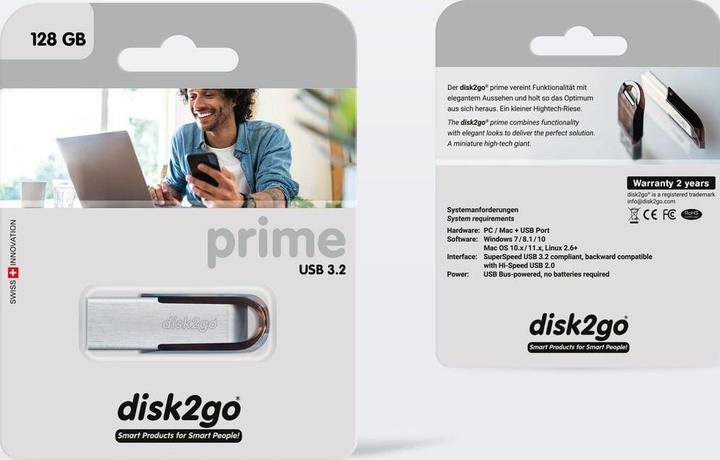 Produktbild Disk2go Prime (128 GB, USB-A)