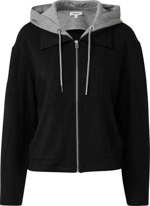 Produktbild s.Oliver Sweatshirt Jacke Scuba-Sweatjacke mit herausnehmbarem Einsatz (36)