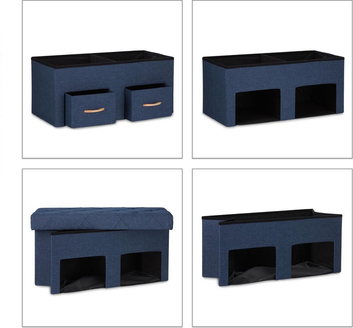 Image du produit Relaxdays Banquette de rangement (80 cm)