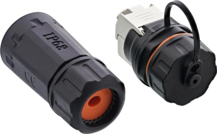 Produktbild InLine Patchkabelbuchse Set RJ45 Cat.6A (CAT6a, 0.90 m)