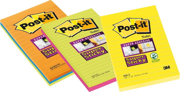 Image du produit Post-it Notes super collantes (12,5 x 20,5 cm)