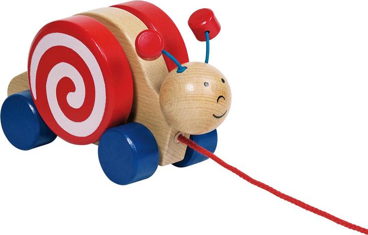 Goki Hölzerne Pull Tier Schnecke