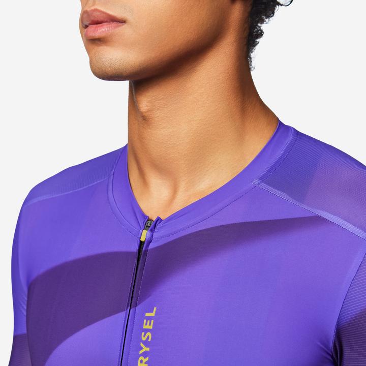 Produktbild Van rysel Radtrikot Rennrad kurzarm Sommer Unisex Racer 2 Lila (XXL)