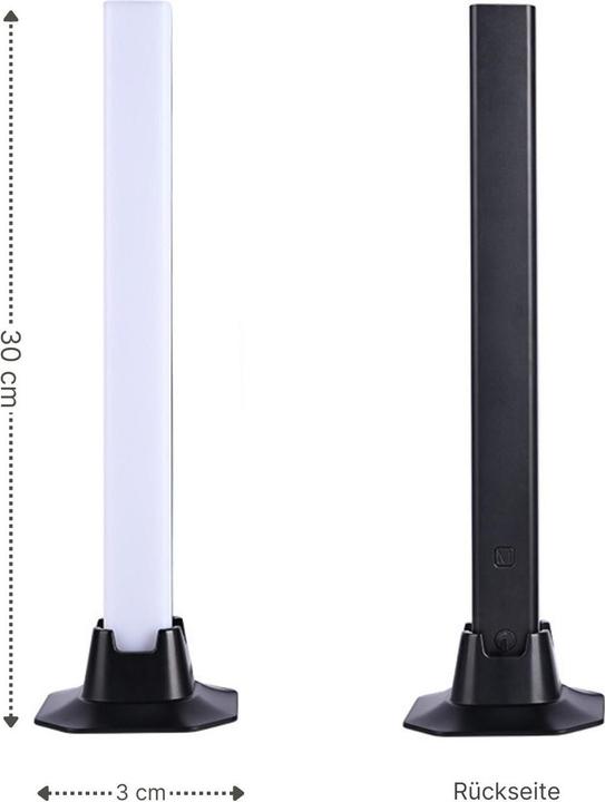 Actual product image Hermex 2er Set LED-Umgebungslicht Stehlampe Hintergrund-Beleuchtung Desktop-Licht