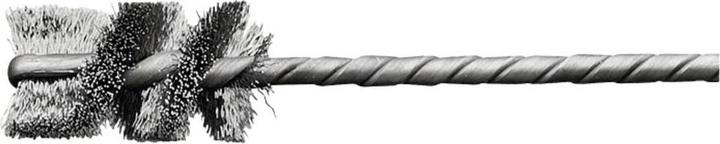 Actual product image Lessmann Nozzle brush Ø 8 mm Shank 3.2 mm Wire thickness 0.12 mm Steel 25 mm