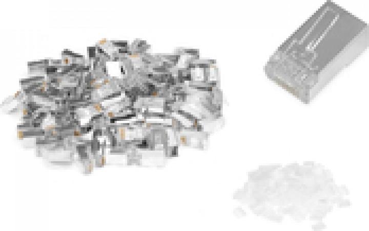 Produktbild Digitus CAT 6 Modularstecker, 8P8C, geschirmt für Rundkabel, zweiteiliger Stecker, 100 Stk. (Netzwerkkabel Stecker)