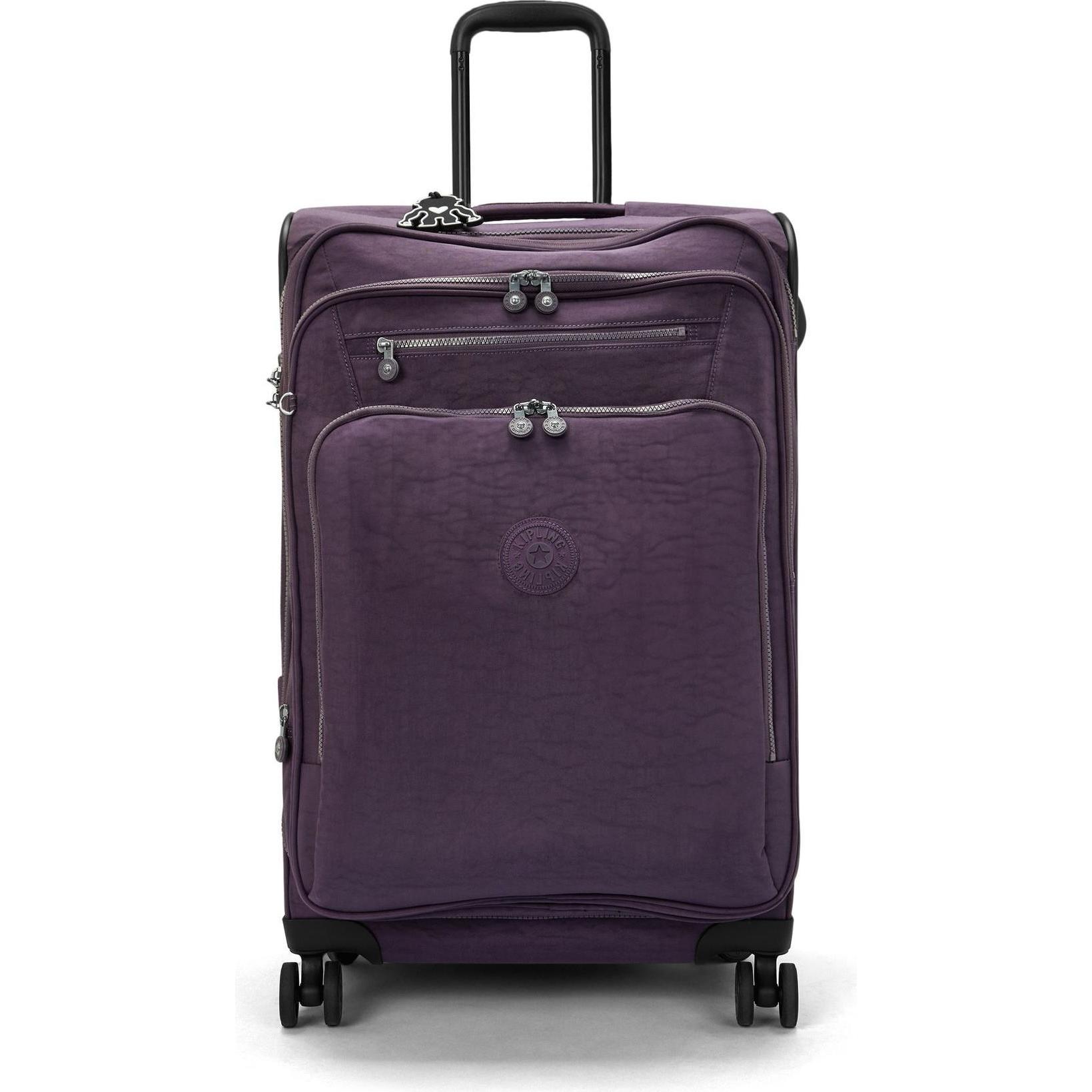 Kipling, Koffer, New Youri Spin 4 Rollen Trolley M 68 cm mit Dehnfalte, Violett, (70 l, M (50 - 90l))