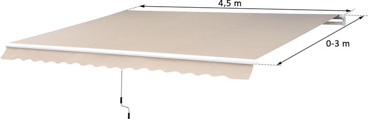Actual product image Swisshandel24 Alu-Markise Gelenkarmmarkise 3m Beige (3 m)