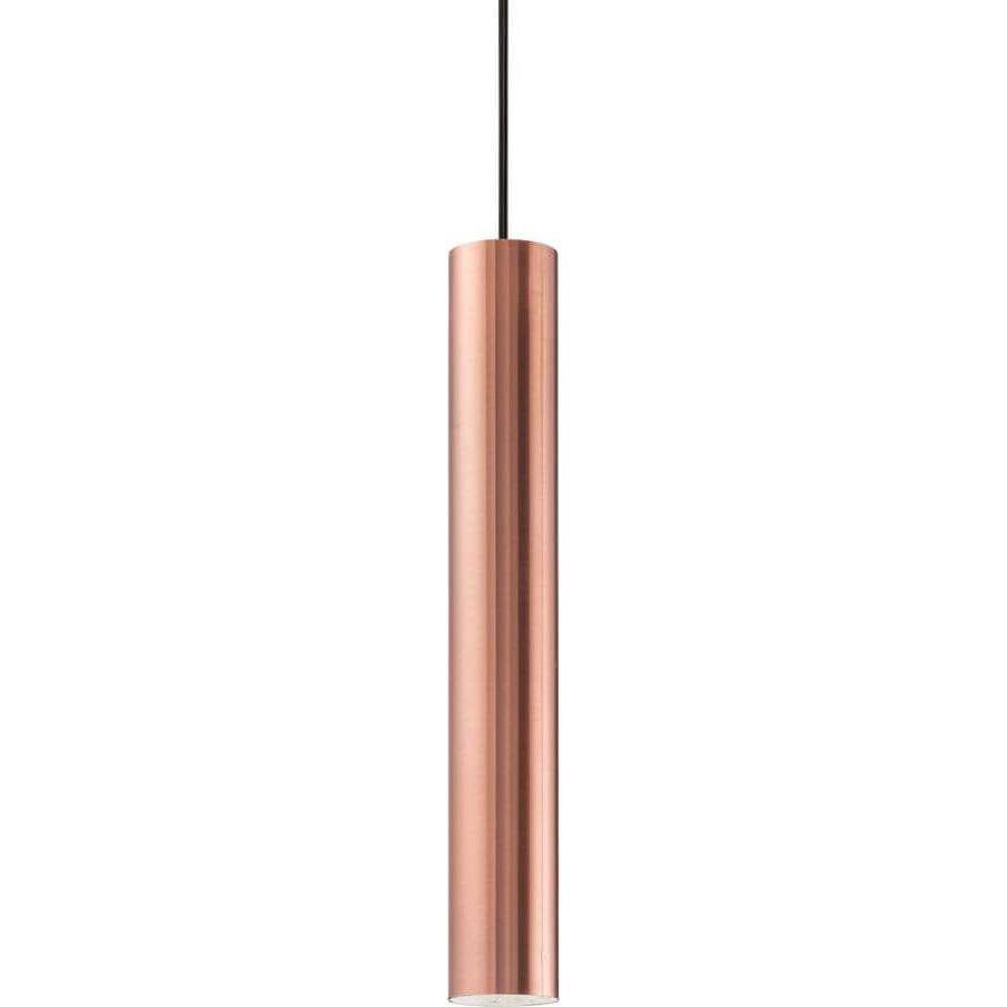 Ideal lux, Pendelleuchte, LOOK GU10 Pendelleuchte ⌀60mm dimmbar Kupfer warmweiss 141855 (GU10, 640 lm)