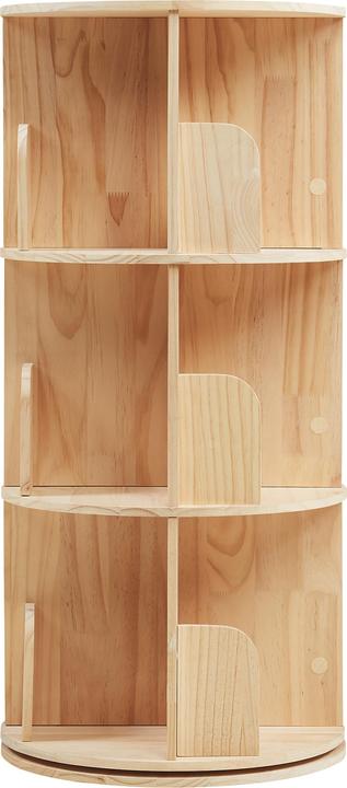 En.Casa Drehbares Bücherregal Chasek 95x44 cm Kiefernholz Natur