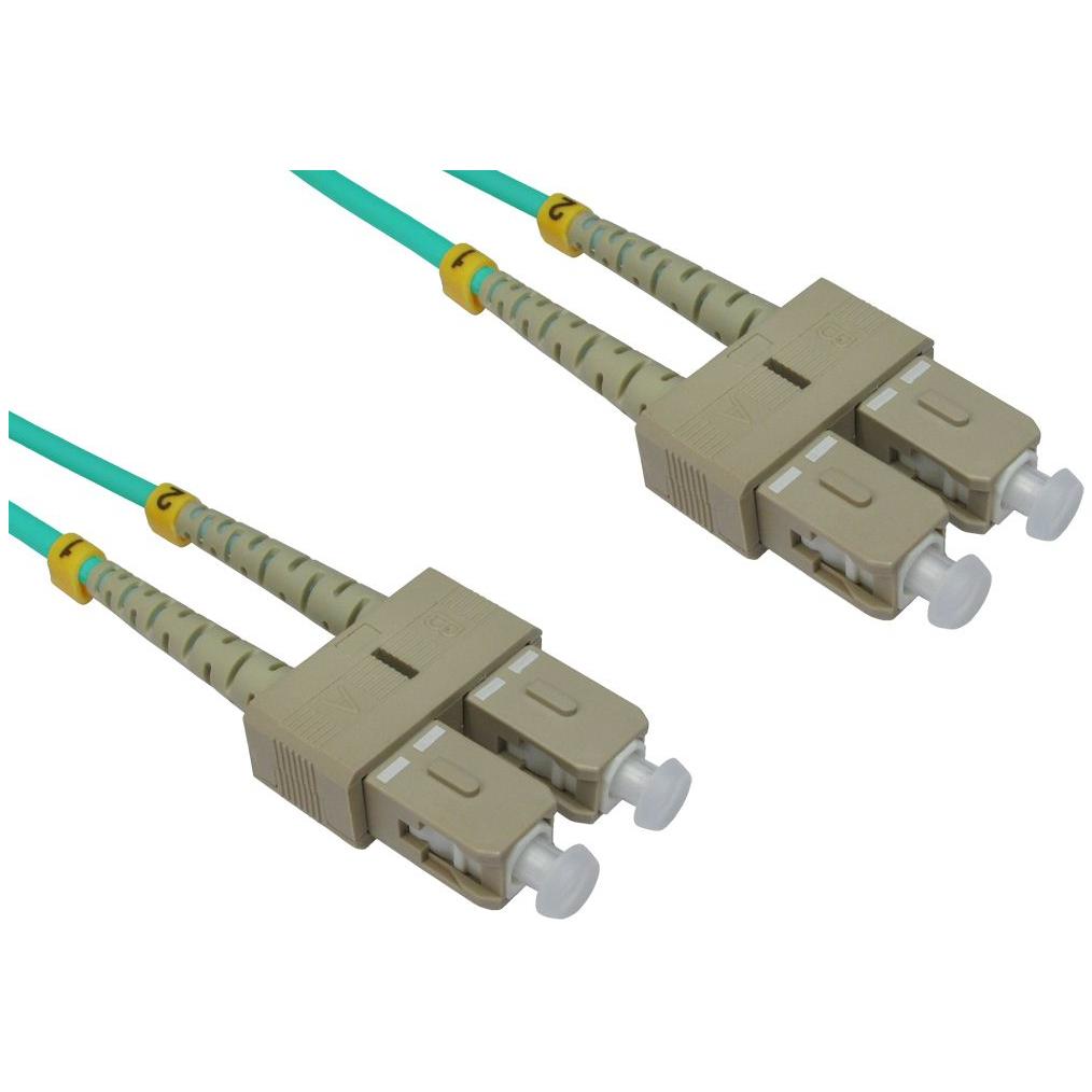 Cables Direct CDL 5MTR SC-SC 50/125 OM3 AQUA, Audio Kabel